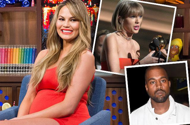 //chrissy teigen slams kanye west taylor swift feud pp