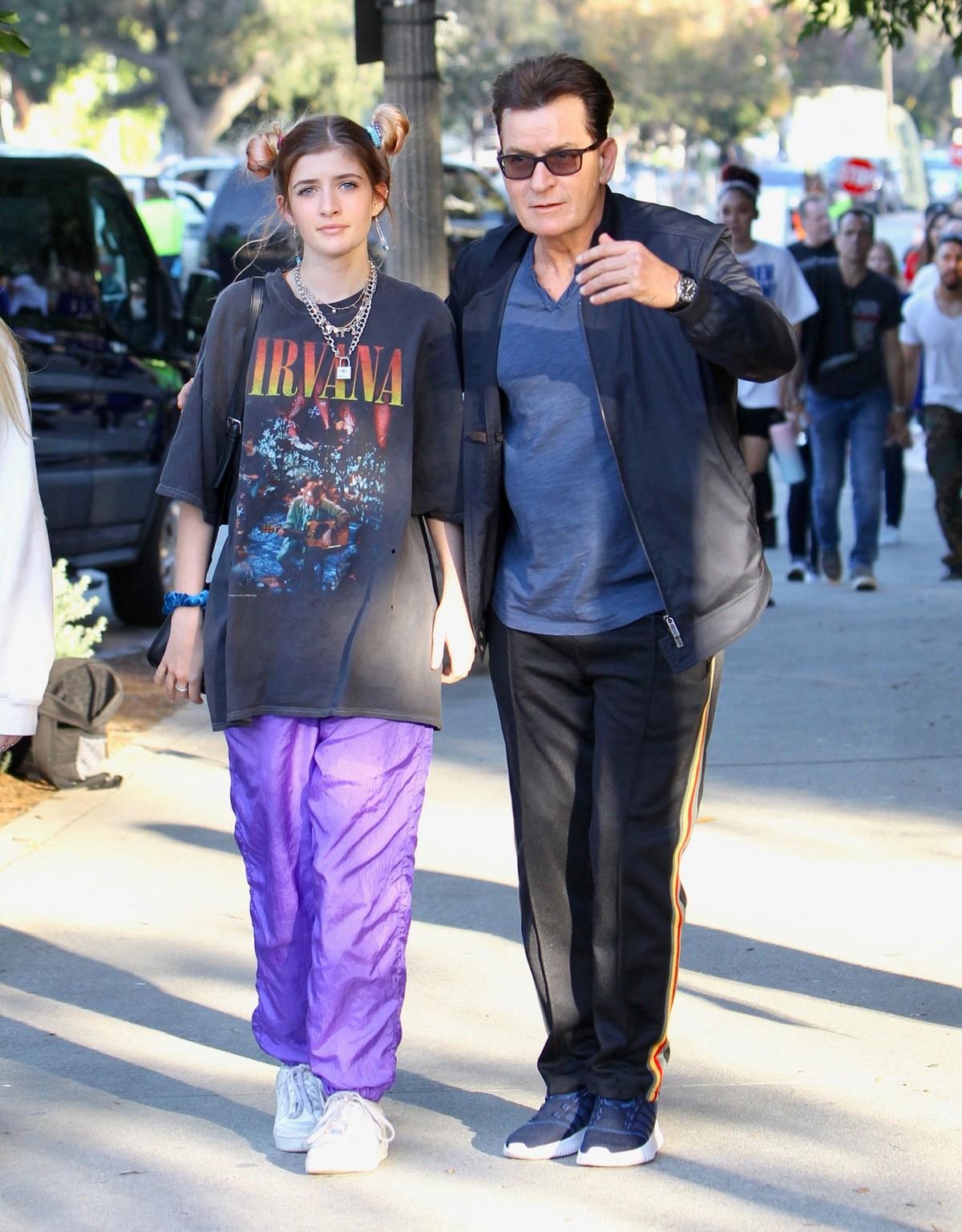 Sami Sheen said her relationship with her dad, Charlie, has gone through long periods without communication.