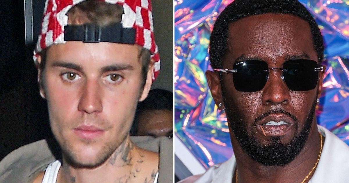 Split photo of Justin Bieber and Sean 'Diddy' Combs.