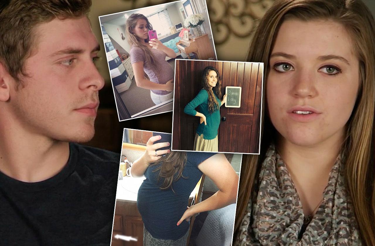 //joy anna duggar pregnant before wedding baby bump sisters pp