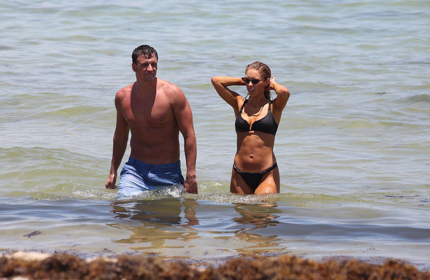 Ryan Lochte Shirtless Kayla Rae Reid Bikini