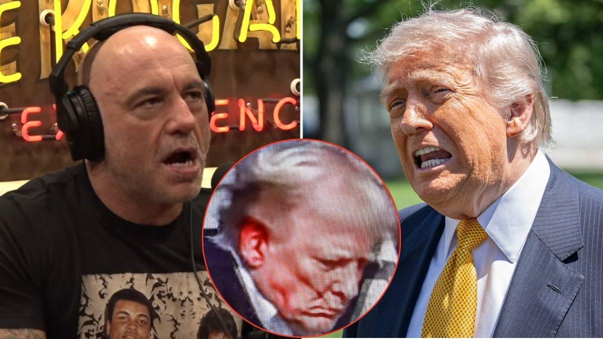 Photo of Joe Rogan, Donald Trump