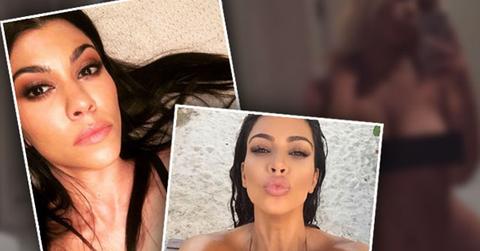 //kim kardashian naked nude post baby body selfie pp