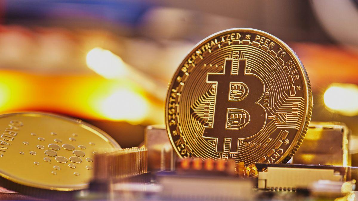 Photo of a bitcoin
