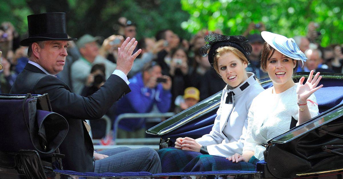 Photo of Andrew Windsor, Princesses Beatrice and Eugenie