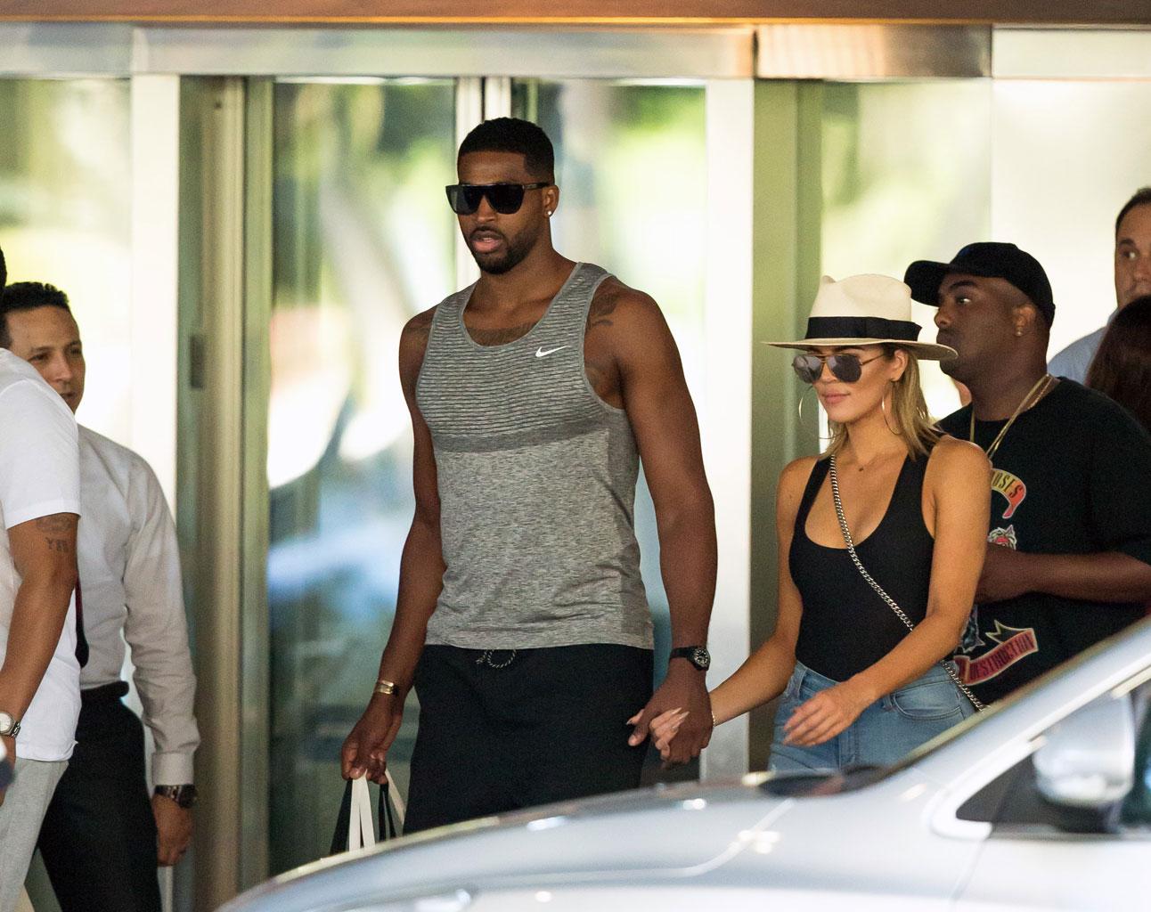 Khloe Kardashian Tristan Thompson Dating Hold Hands Family