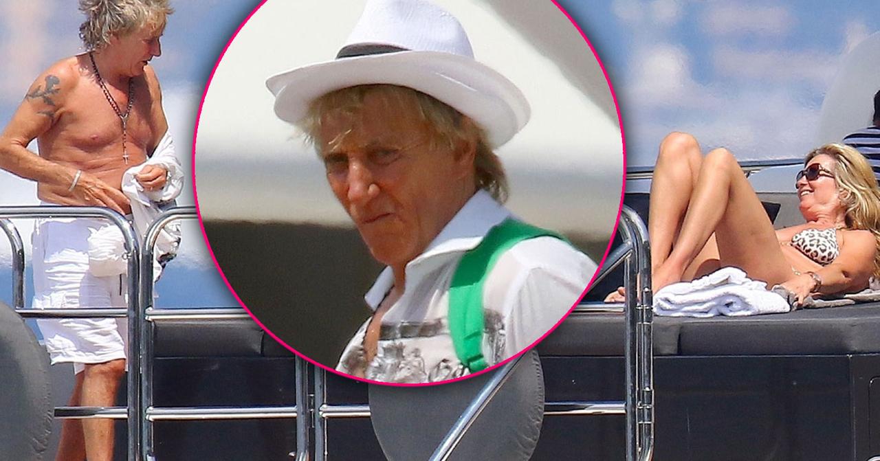 Rod Stewart Wife Penny Lancaster Strip Down Cannes Pics