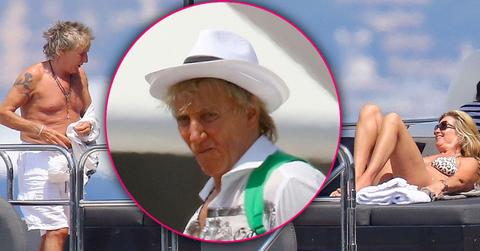 Rod Stewart Wife Penny Lancaster Strip Down Cannes Pics