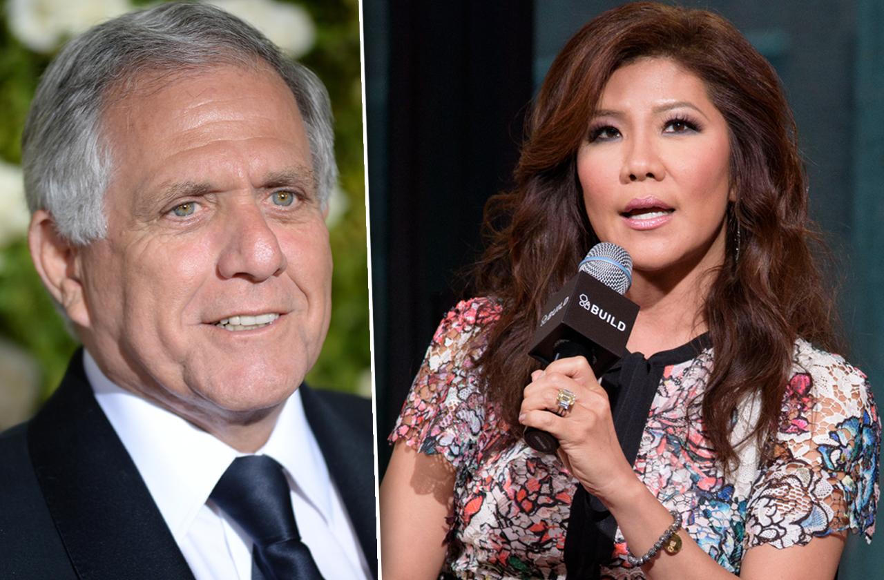 Les Moonves and Julie Chen