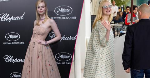 //elle fanning giant dress fainting cannes pp