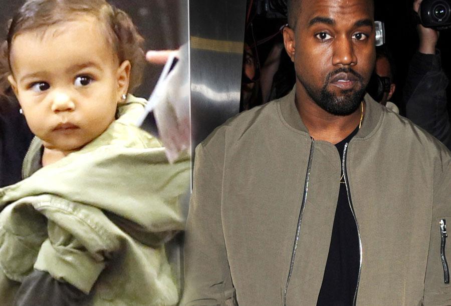 //kanye west and north west coat