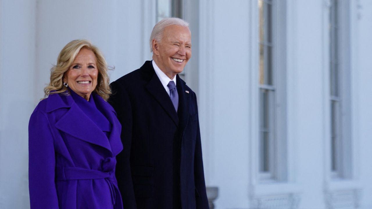 A photo of Joe Biden and Jill Biden