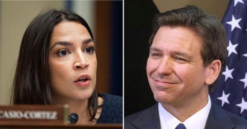 aoc ron desantis people gaza all anti semitic