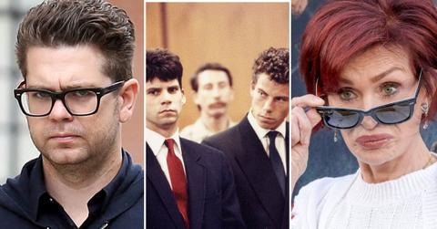 Split photo of Jack Osbourne, the Menendez brothers, and Sharon Osbourne
