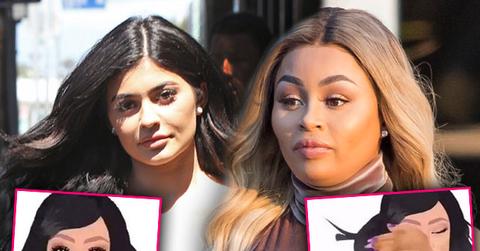 kuwtk fake scenes blac chyna kylie jenner emojis