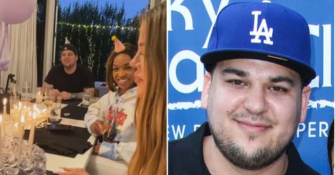 rob kardashian rare outing sister khloe th birthday