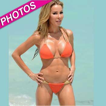 Lisa Hochstein Flaunts Her Housewife Bod In Barely There String Bikini