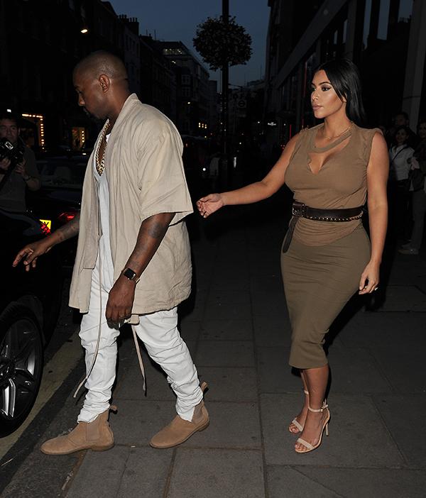 //kim kardashian pregnant waist kanye west hakkasan mayfair london