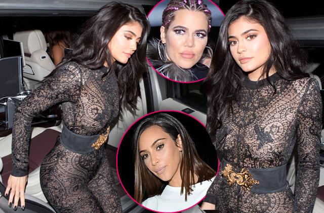 //kylie jenner th birthday party nude bodysuit pp