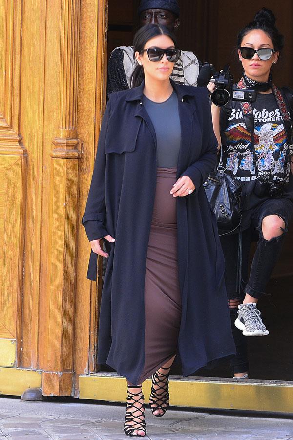 Kim Kardashian's Sweaty Pregnancy Coats