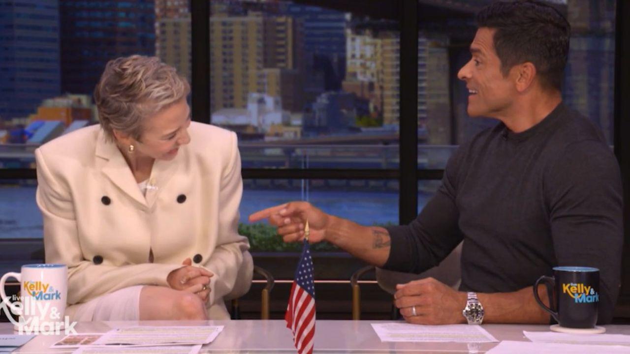 Mark Consuelos accused Kelly Ripa of stealing his 'side of the bed.'