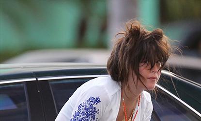 //paz de la huerta bikini parking lot