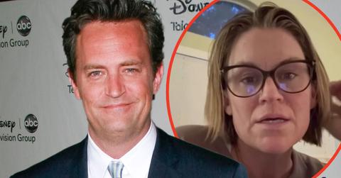 Split photos of Matthew Perry and Mia Perry Bowick