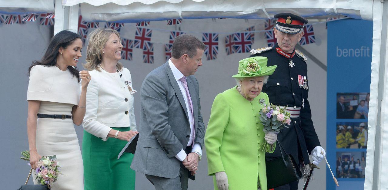 queen elizabeth thought inappropriate prince harry meghan markle live windsor estate