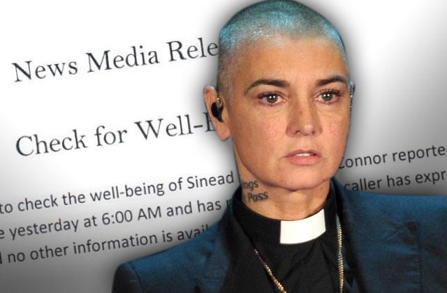 //Sinead OConnor Missing Suicidal Press Release