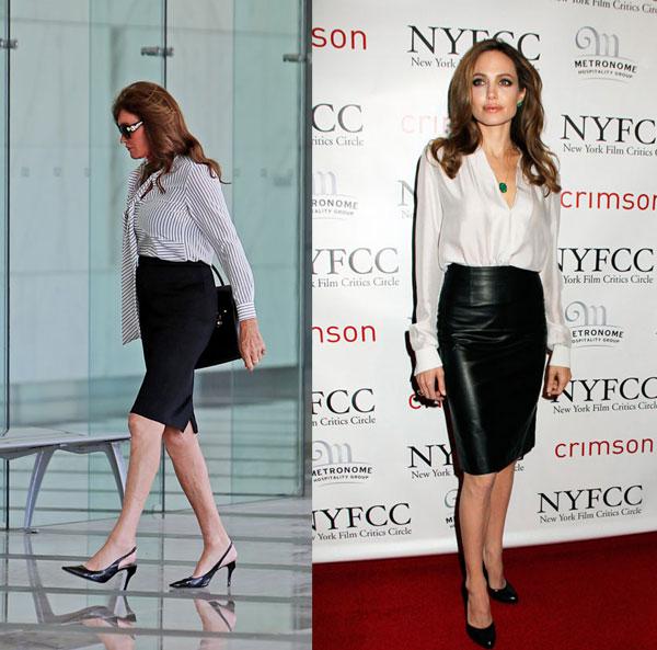 Caitlyn Jenner Angelina Jolie Style Copycat