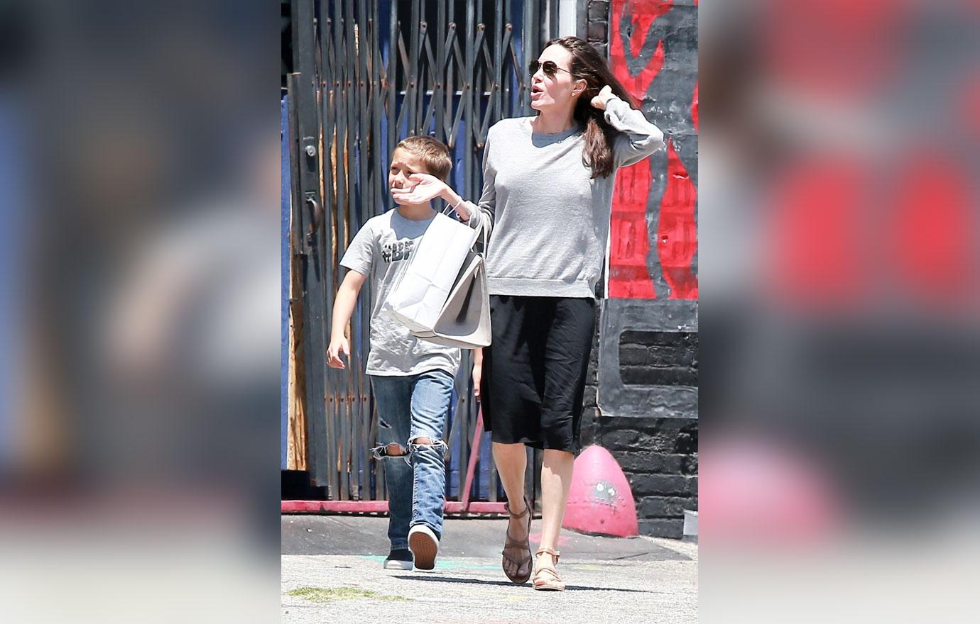 Angelina Jolie Son Knox Shop For Toys