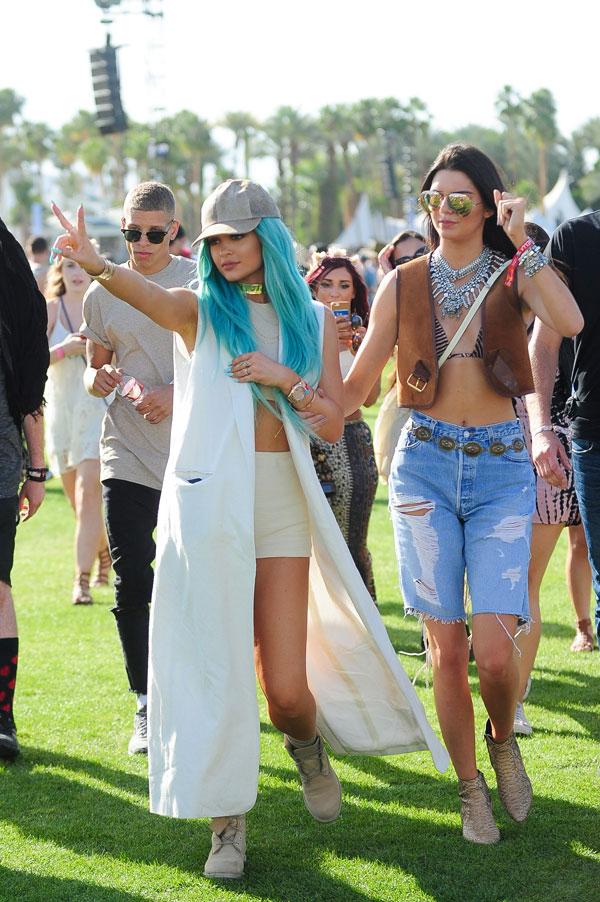 Kylie Jenner Coachella Partying