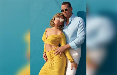 Jennifer Lopez And Alex Rodriguez Pose for Shades Campaign