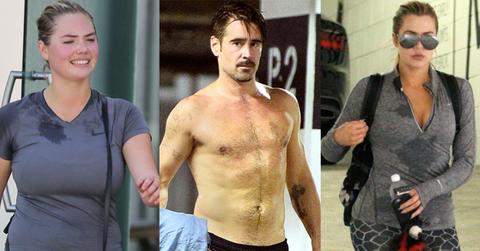 Celebrity exercise sweat