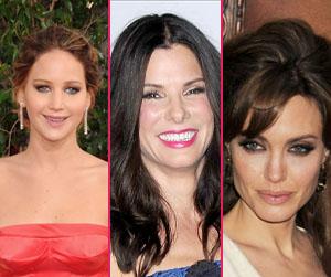 Most Beautiful' Battle! Sandra Bullock, Jennifer Lawrence & Angelina Jolie
