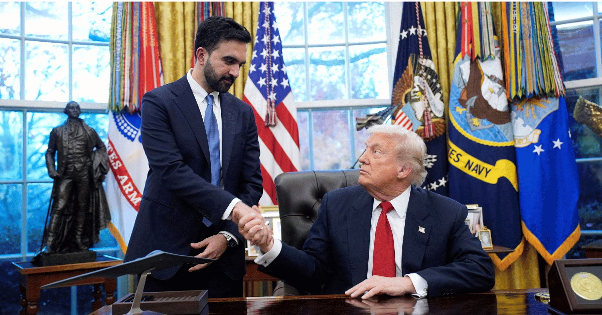 Photo of Zohran Mamdani and Donald Trump