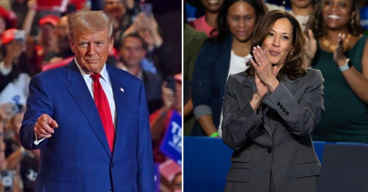 Composite photo of Donald Trump and Kamala Harris.