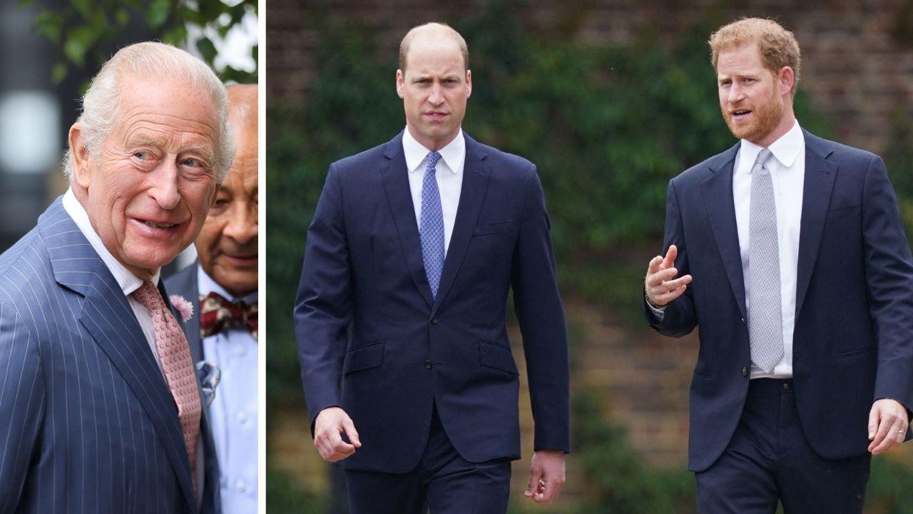 Photo of King Charles and sons