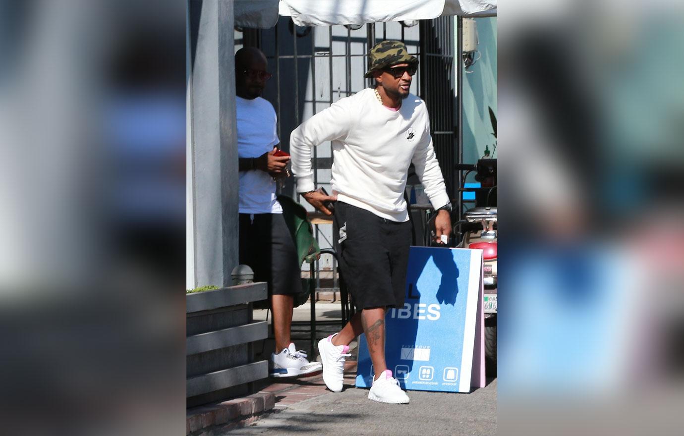 Usher With Pal Jermaine Dupri Amid Herpes Scandal