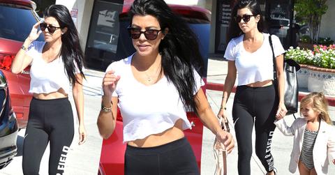 //sad kourtney kardashian with penelope scott disikc flaunts teen model girlfriend pp