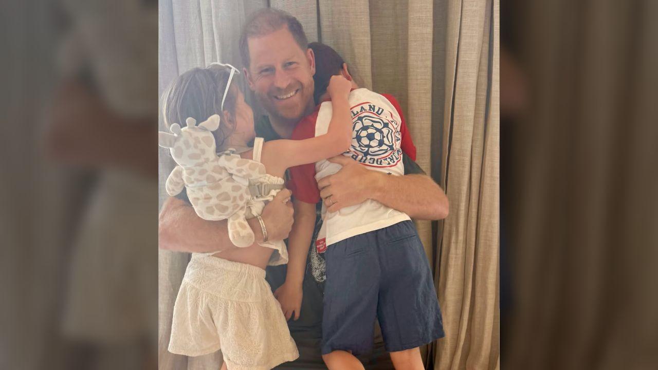 Photo of Prince Harry, Archie and Lilibet