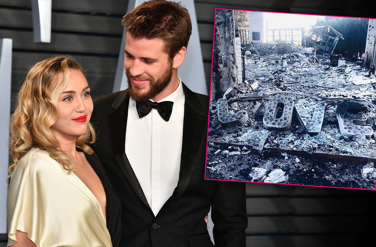 miley cyrus wedding liam hemsworth after california wildfire sealed deal