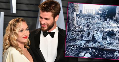 miley cyrus wedding liam hemsworth after california wildfire sealed deal
