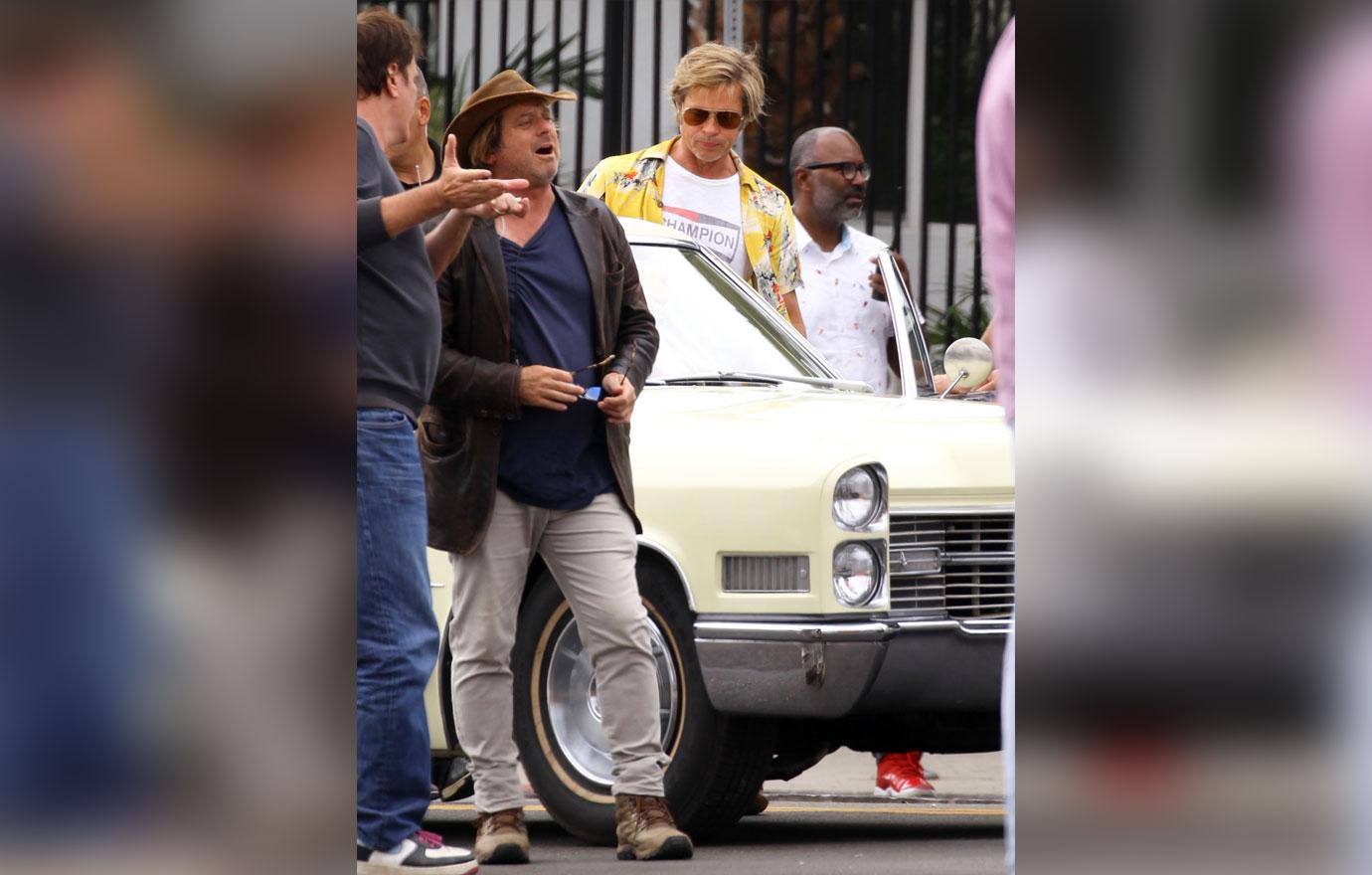 //brad pitt shoots scenes for new movie photos