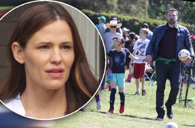 Jennifer Garner Ben Affleck Divorce Rehab Kids Soccer Game Pics