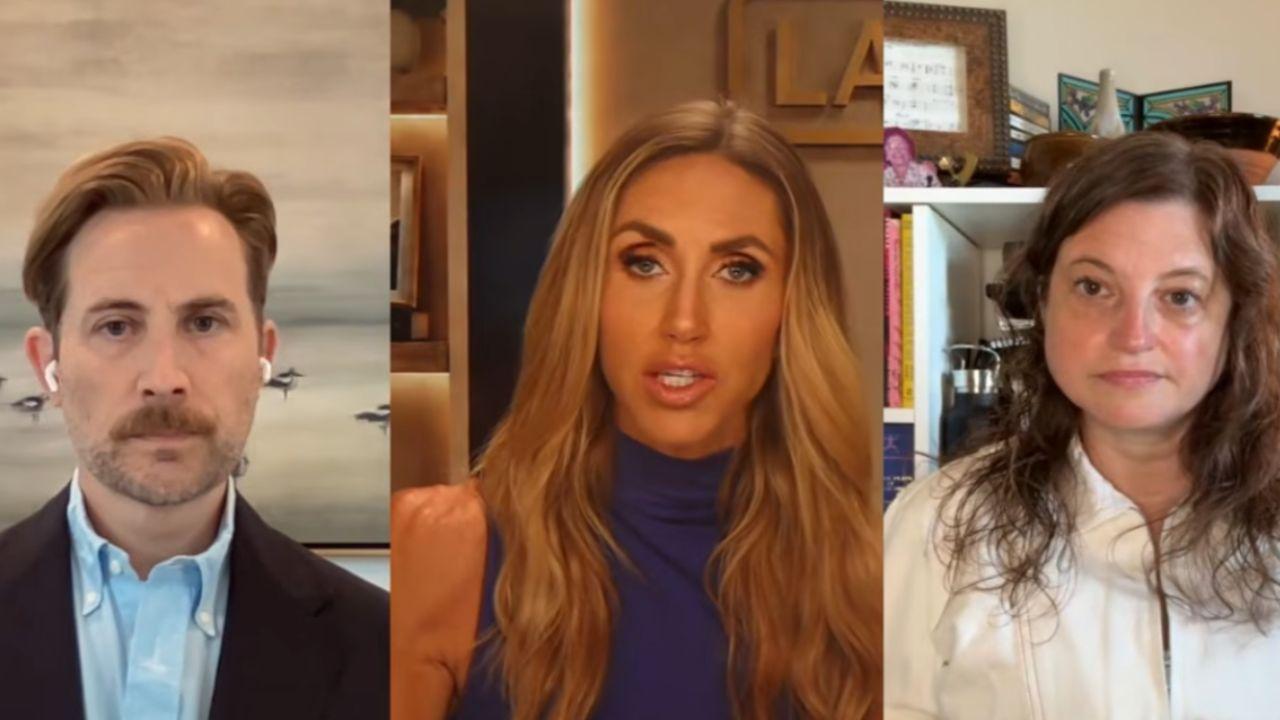 A photo of Theo Wold, Lara Trump, and Libby Emmons