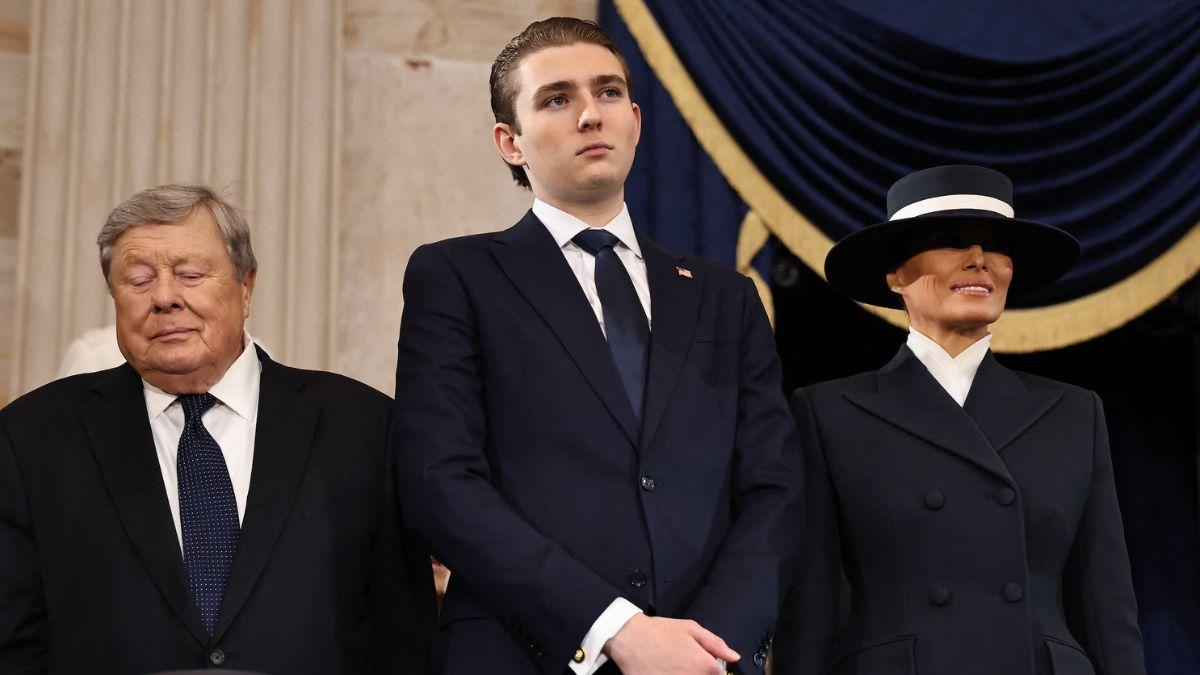 Photo of Barron Trump, Melania Trump