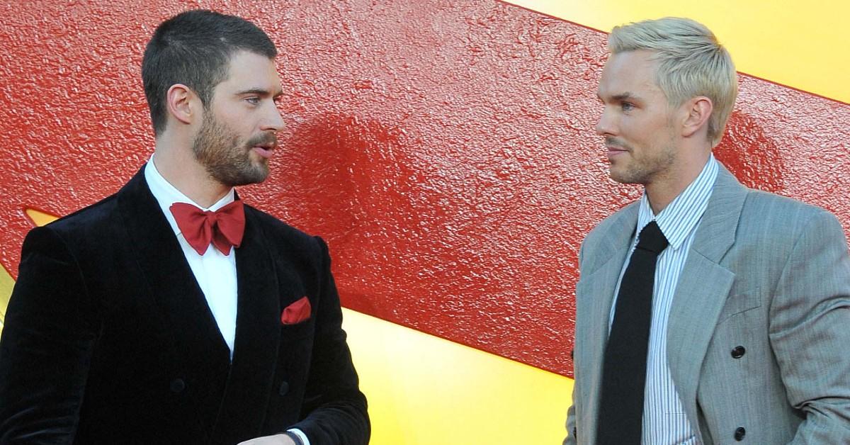 Photo of David Corenswet and Nicholas Hoult