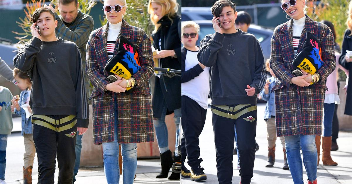 Gwen Stefani Steps Out With Son Kingston