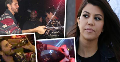 //kourtney kardashian and scott disick at odds over his partying ways